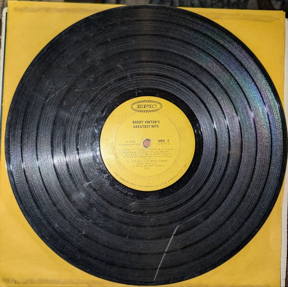 Bobby Vinton's Greatest Hits Vintage Vinyl Record - Picture 6 of 6
